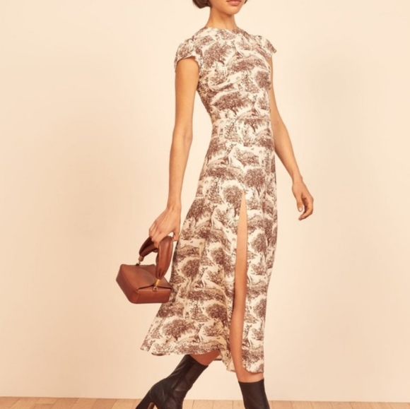 Reformation Rousseau Gavin Midi Dress - Picture 3 of 16